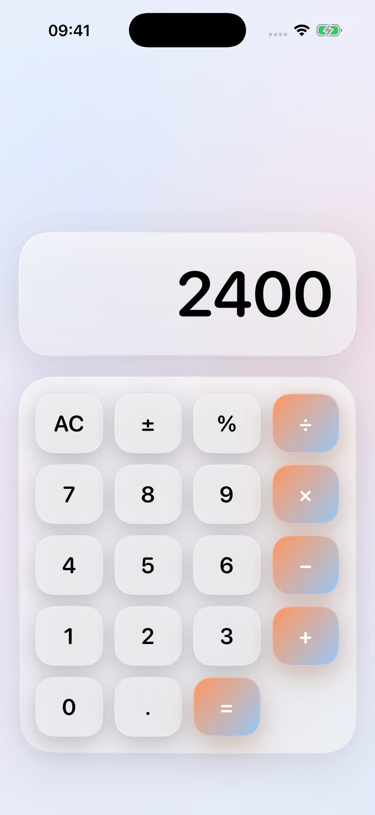 CalcVault native iPhone app in light mode